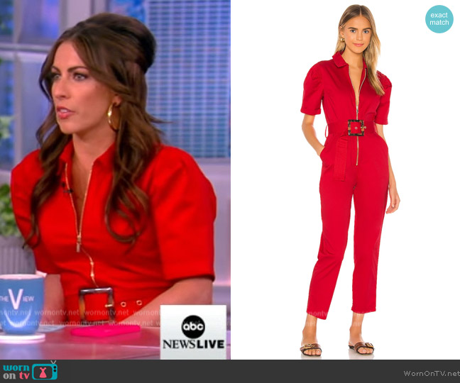 We Wore What Belted Jumpsuit worn by Alyssa Farah Griffin on The View