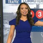 Maria’s blue v-neck sheath dress on Today