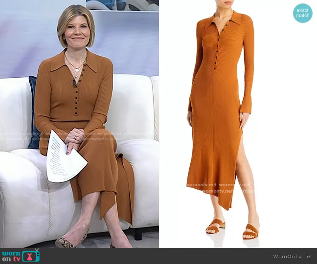 A.L.C. Lance Knit Dress worn by Kate Snow on Today