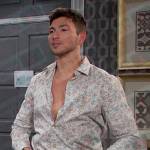 Alex’s white floral shirt on Days of our Lives