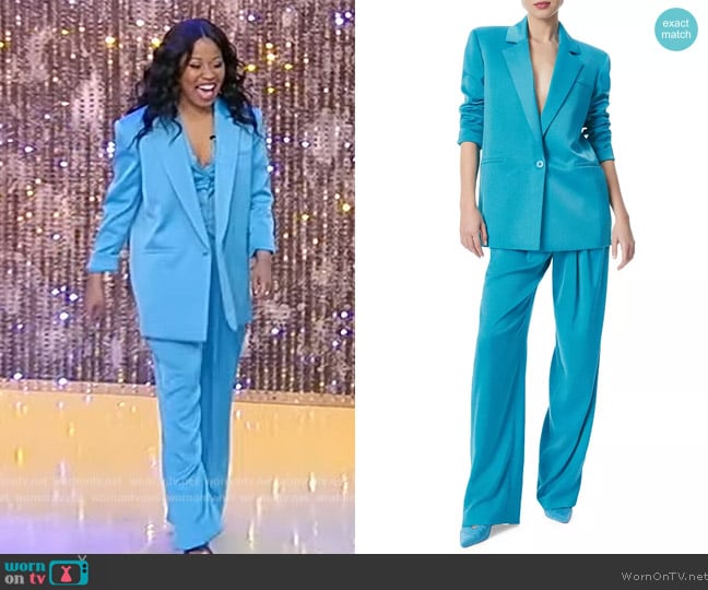 Alice + Olivia Shan Blazer worn by Dominique Fishback on Tamron Hall Show