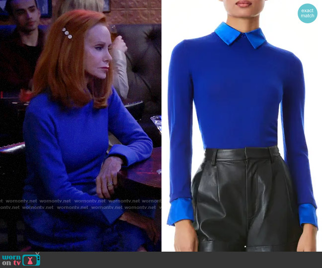 Alice + Olivia Porla Sweater worn by Sheila (Swoosie Kurtz) on Call Me Kat