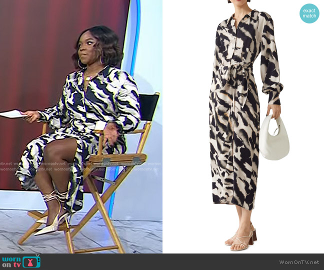& Other Stories Long Sleeve Midi Shirtdress worn by Gia Peppers on Today