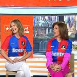 Savannah and Hoda’s AFC Richmond jersey on Today