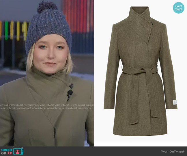 Babaton The Connor Coat in H. Deep Taupe worn by Dasha Burns on Today