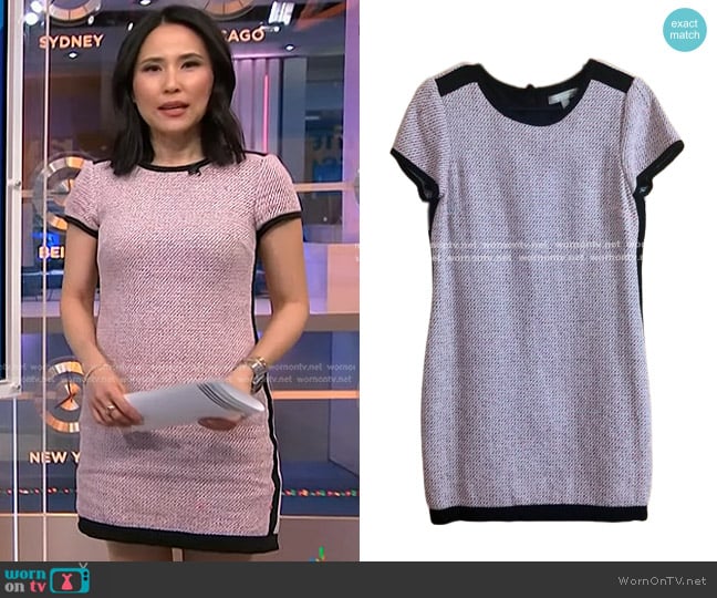 Banana Republic Tweed Mini Dress worn by Vicky Nguyen on NBC News Daily