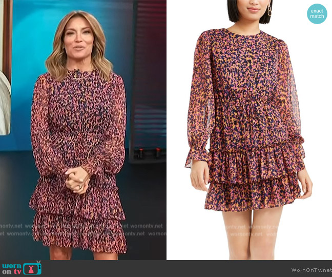 WornOnTV: Kit’s floral ruffle mini dress on Access Hollywood | Kit ...