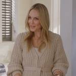 Laura’s beige knit cardigan on All American