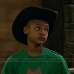 Bill’s green cowboy hat print tee on Bunkd