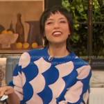 blue print sweater on The Drew Barrymore Show