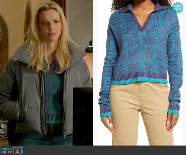 BP Relaxed Polo Sweater worn by Sylvie Brett (Kara Killmer) on Chicago Fire