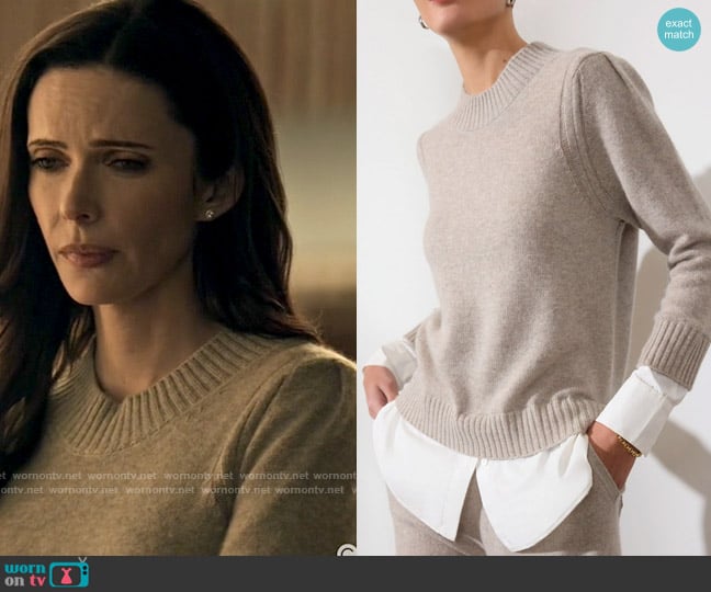 Brochu Walker The Eton Layered Crew Looker worn by Lois Lane (Elizabeth Tulloch) on Superman and Lois