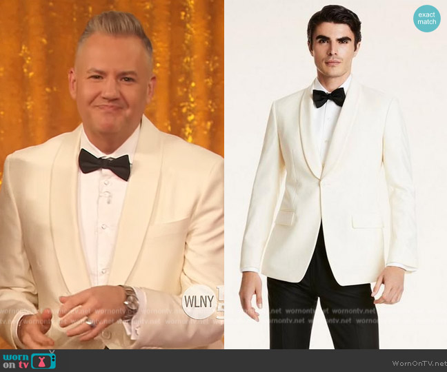 Brooks Brothers Regent Fit Wool Tuxedo Jacket worn by Ross Mathews on The Drew Barrymore Show