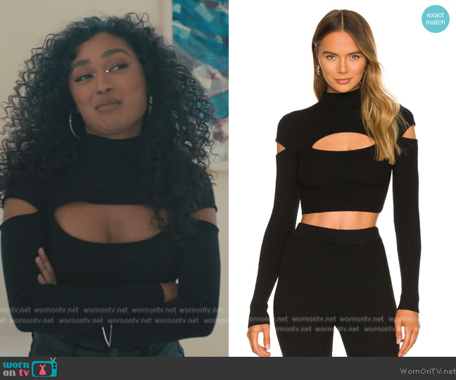 Camila Coelho Titus Sweater worn by Jazlyn Martin (Jazlyn Martin) on Bel-Air