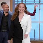 Camryn Grimes’ colorblock dress on The Talk