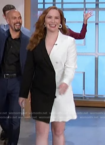 Camryn Grimes' colorblock dress on The Talk