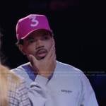 Chance the Rapper’s grey sweatshirt and pink baseball cap on The Voice