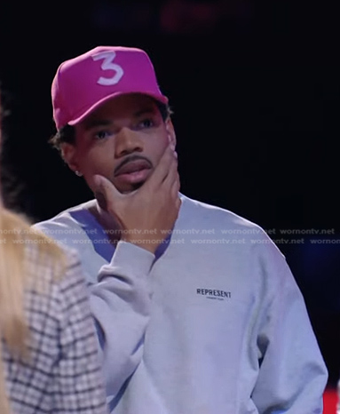 Chance The Rapper Wearing a Dior White Crewneck & High-Top Oblique