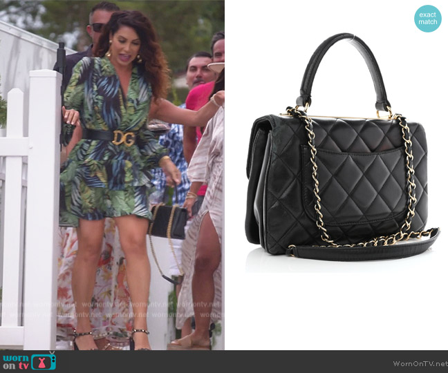 Chanel Lambskin Quilted Small Trendy CC Bag worn by Jennifer Aydin on The Real Housewives of New Jersey