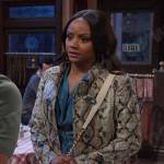Chanel’s snakeskin jacket on Days of our Lives
