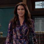 Chloe’s floral print wrap dress on Days of our Lives