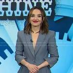 Chloe Fineman’s grey denim blazer on Today