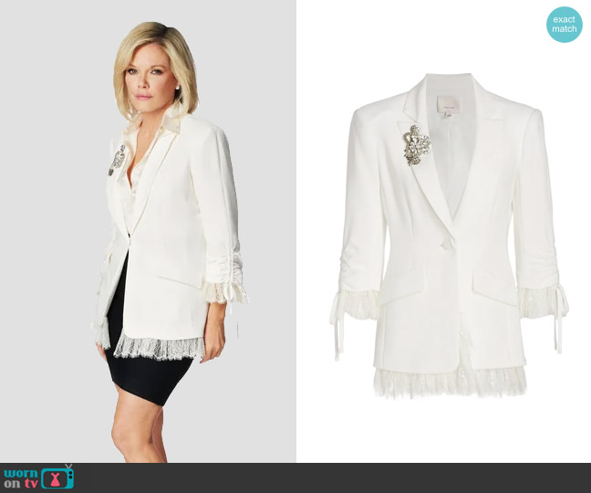 Cinq a Sept Roxie Blazer worn by Ava Jerome (Maura West) on General Hospital