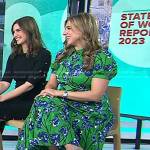 Danielle Weisberg’s green floral maxi dress on Today