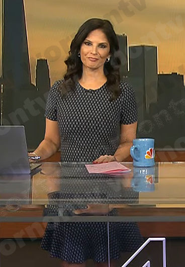 Darlene’s black geometric dress on Today