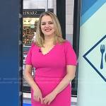 Dr. Carol Ash’s pink scalloped trim dress on Today