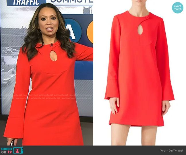 WornOnTV: Adelle’s red keyhole dress on Today | Adelle Caballero ...