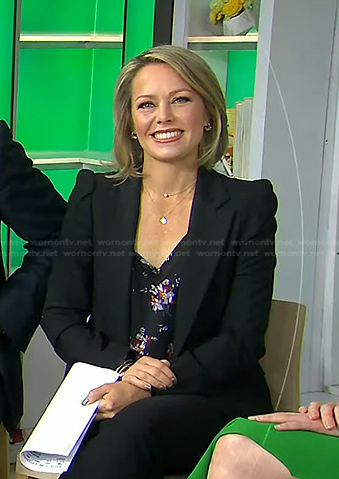 Dylan’s black puff sleeve blazer on Today