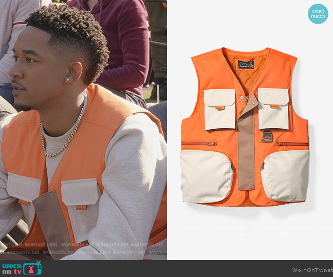 Eddie Bauer x Homme Cargo Vest worn by Damon (Peyton Alex Smith) on All American Homecoming