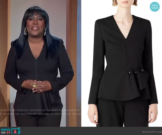 WornOnTV: Sheryl’s black peplum jacket on The Talk | Sheryl Underwood ...