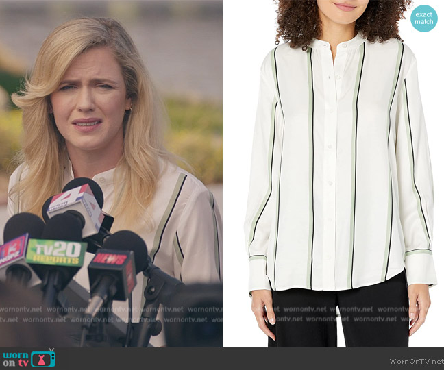 Equipment Leonee Top worn by Sadie Ryan (Harriet Dyer) on American Auto