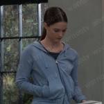 Esme’s blue hoodie on General Hospital