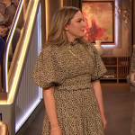 Eve Rodsky’s floral puff sleeve dress on The Drew Barrymore Show