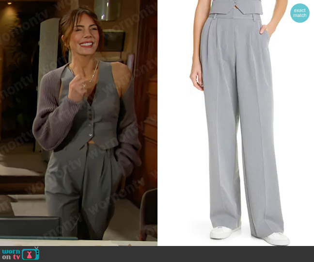 Favorite Daughter The Favorite Wide Leg Pants worn by Taylor Hayes (Krista Allen) on The Bold and the Beautiful