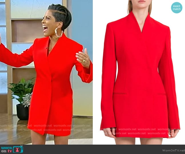 Ferragamo Contemporary Blazer Dress worn by Tamron Hall on Tamron Hall Show