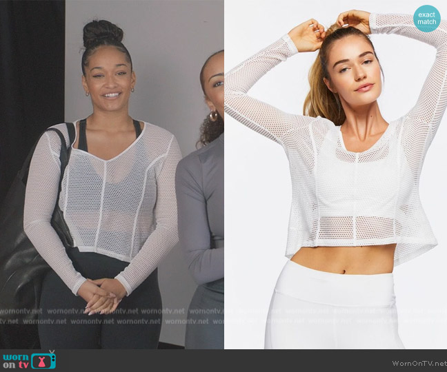 Forever 21 Active Mesh Netted Top