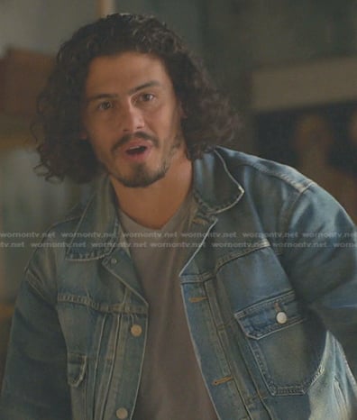 Gael’s denim jacket on Good Trouble