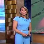 Ginger’s blue belted jumpsuit on Good Morning America