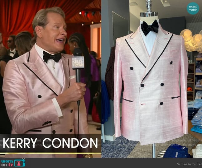 Hadleigh's Double Breasted James Jacket worn by Carson Kressley on Live with Kelly and Mark