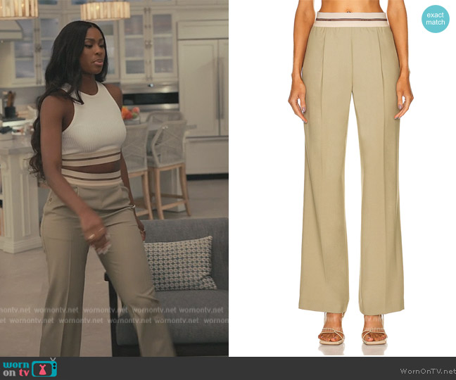WornOnTV: Hillary’s white cropped top and pants on Bel-Air | Coco Jones ...