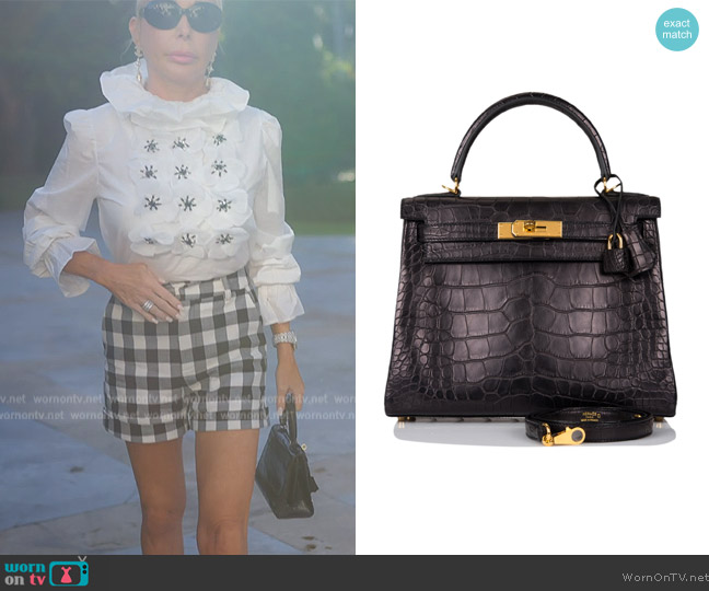 Hermes The Kelly Bag worn by Marysol Patton (Marysol Patton) on The Real Housewives of Miami