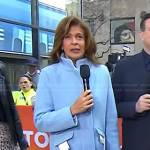 Hoda’s blue coat on Today