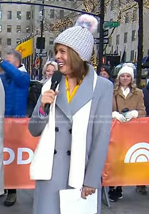 Hoda’s pom pom beanie on Today