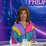 Hoda’s retro colorblock zip jacket on Today