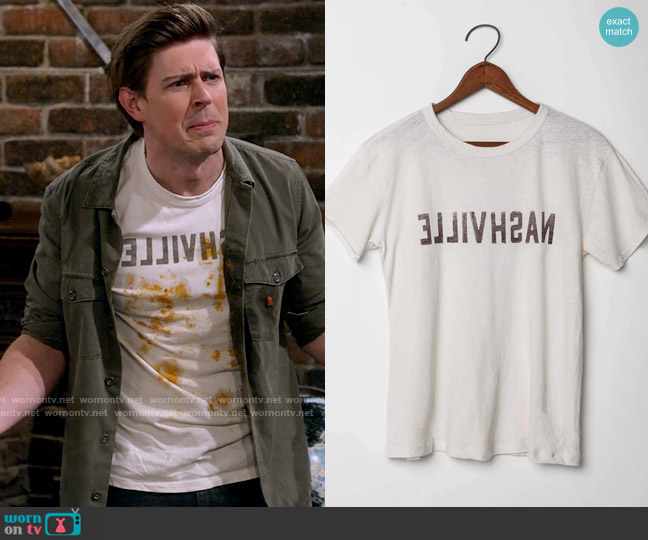 Imogen + Willie Nashville Tee worn by Jesse (Christopher Lowell) on How I Met Your Father