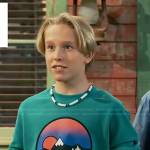 Jake’s green adventure print sweatshirt on Bunkd